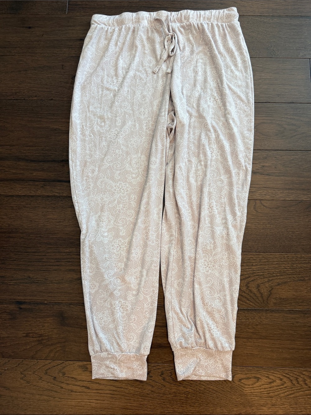Tahari Blush Paisley Elastic Waist Lounge / Pajama Pants XXL / 16 - C58-020